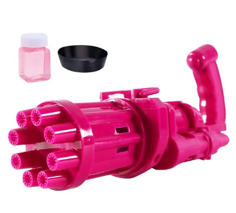 Kids Automatic Bubble Gatling Gun – Soap Bubble Machine Toy