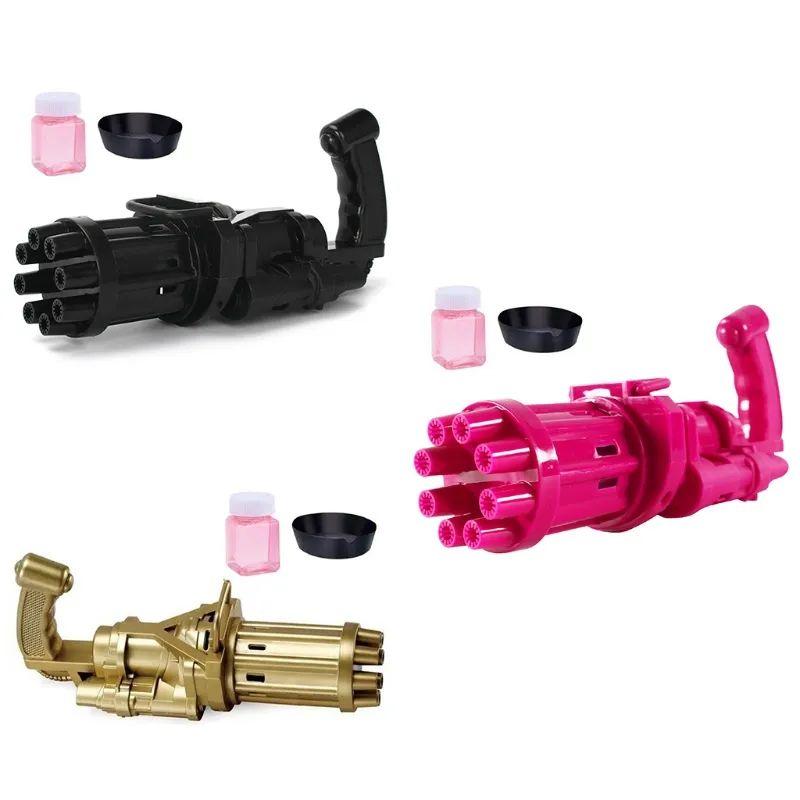 Kids Automatic Bubble Gatling Gun – Soap Bubble Machine Toy