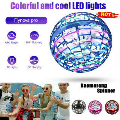 Gyrosphere Flying Spinner – Rechargeable LED Flying Ball Toy