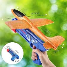 Airplane Launcher Gun Toy – Flying Glider Set for Kids